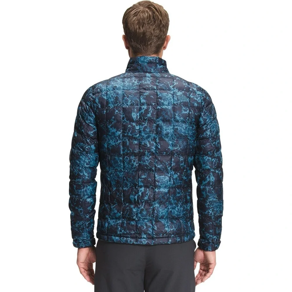 The North Face Eco Packable Slim Fit Thermoball Jacket Blue Camo Print Men’s M